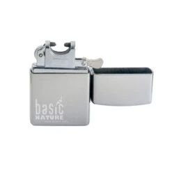 Basic Nature Feuerzeug Arc USB Poliert -Trangia Shop 200403 3