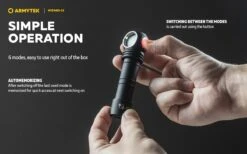 Armytek Wizard C2 - Multifunktionslampe 2 In 1 - Kaltweiß 1200 Lumen LED Taschenlampe -Trangia Shop 617WXTEN1GL AC SL1200