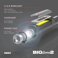 Nebo Big Larry 2 - Taschenlampe -Trangia Shop 6737 GRAY Exploded View 01 1800x1800