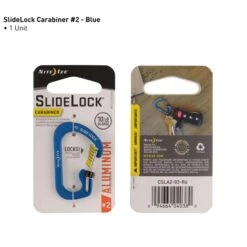 Nite Ize SlideLock® Carabiner Aluminum Blau