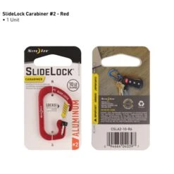 Nite Ize SlideLock® Carabiner Aluminum Rot #2