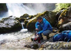 Katadyn Pocket Water Filter -Trangia Shop man with pocket filter